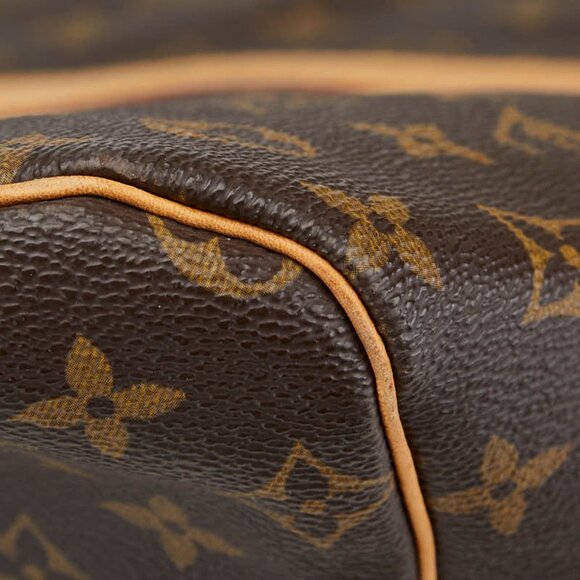 LOUIS VUITTON Brown Monogram Leather Keepall 60 Boston Bag - Picture 4 of 13